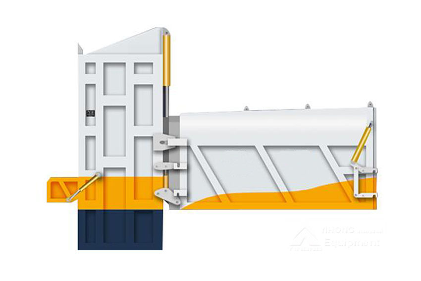 HORIZONTAL GARBAGE COMPRESSOR